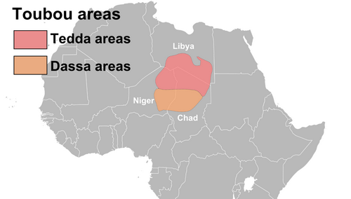 Tubu Map distribution