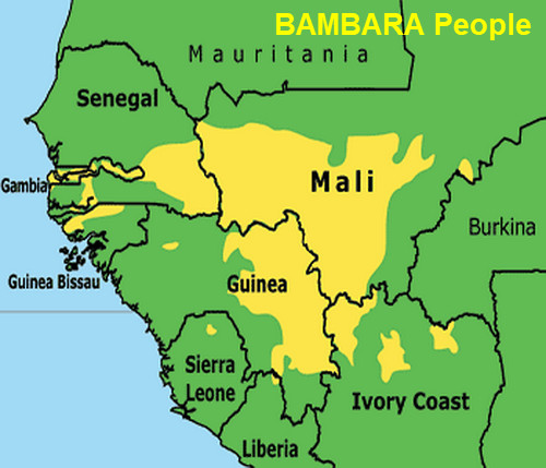Bambara people Location Map