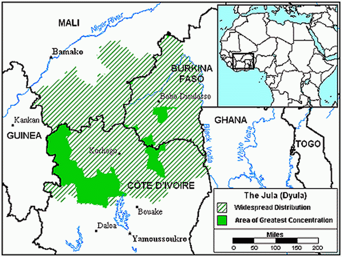 Dyula people map