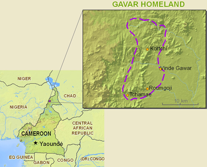 Gavar people map