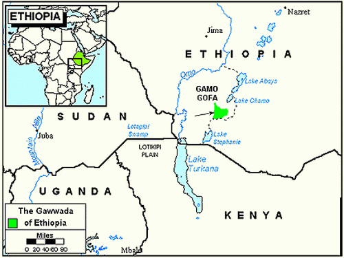 Gawwada people map
