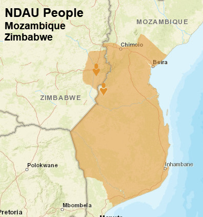 Ndau people Map