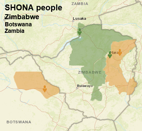 Shona People Map