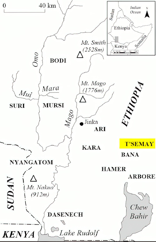 Tsemai people map